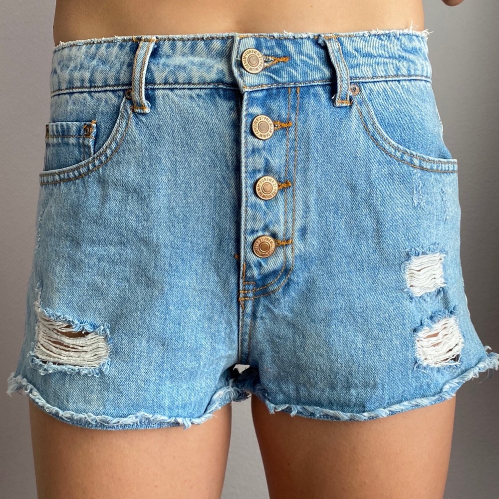 Denim shorts